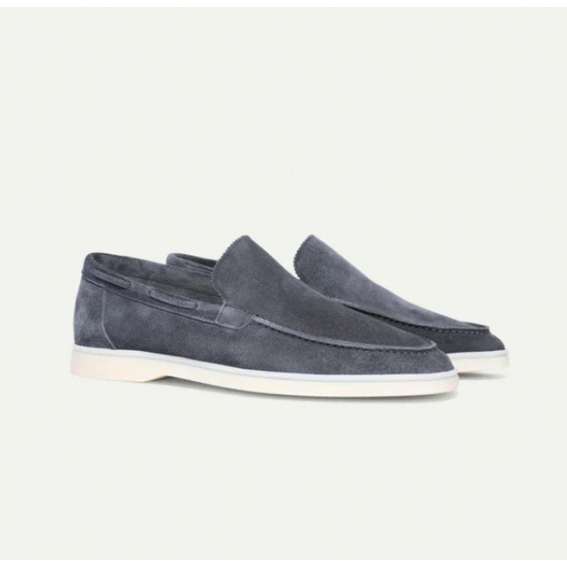 Men's Summer Frosted Suede One-Pedal Shoes