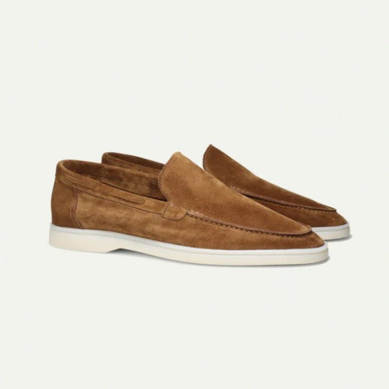 Men's Summer Frosted Suede One-Pedal Shoes