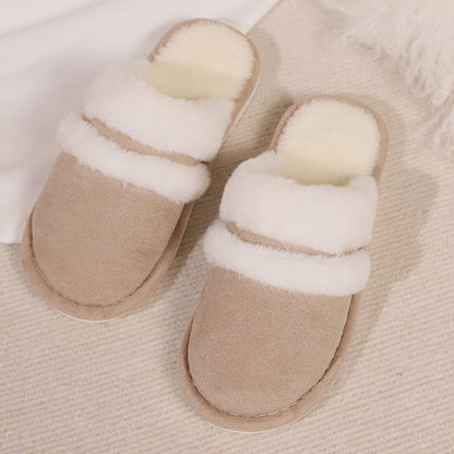 Rabbit Fur Stitching Khaki