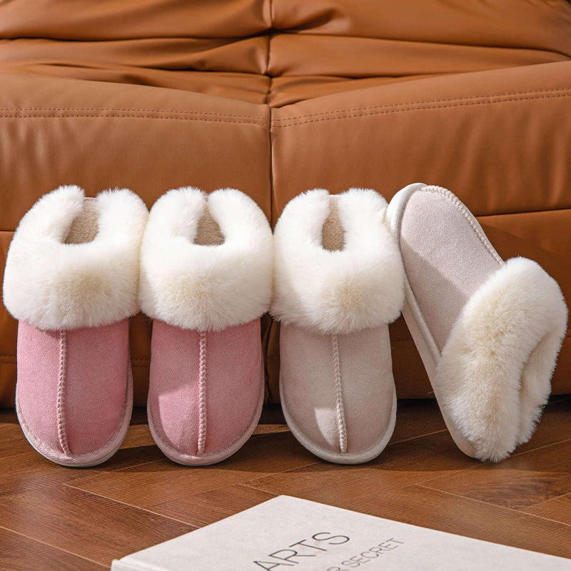 Fluffy Fleece Slippers –  Indoor Cotton Slippers