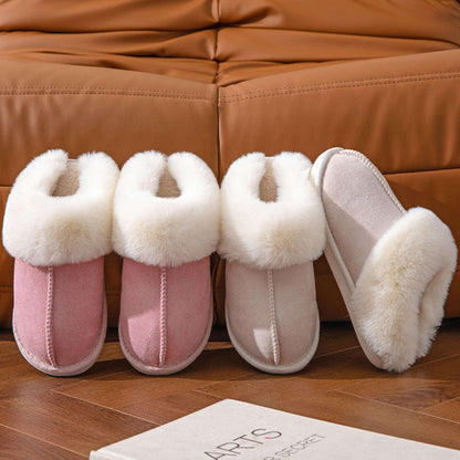 Fluffy Fleece Slippers –  Indoor Cotton Slippers