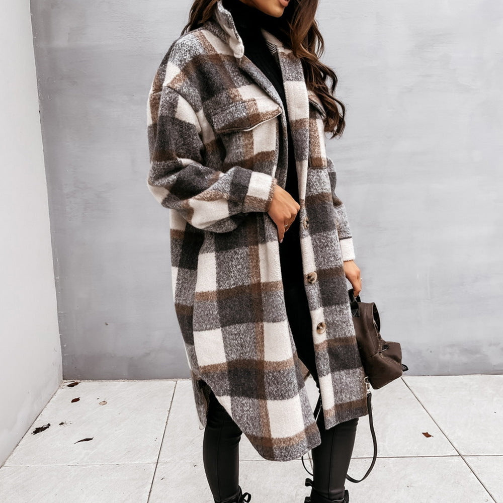 Long Woolen Shacket Coat