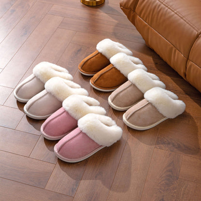 Fluffy Fleece Slippers –  Indoor Cotton Slippers