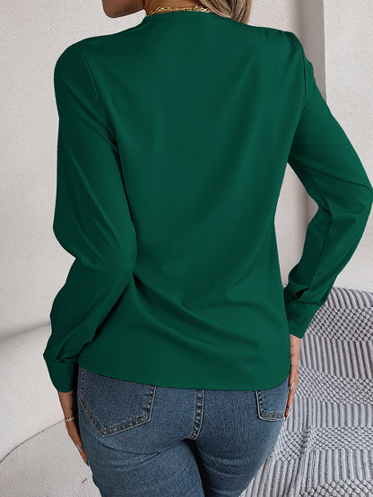 V-Neck Long Sleeve Shirt