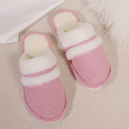 Rabbit Fur Stitching Pink