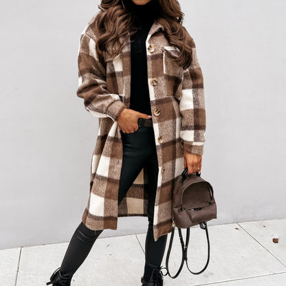 Long Woolen Shacket Coat