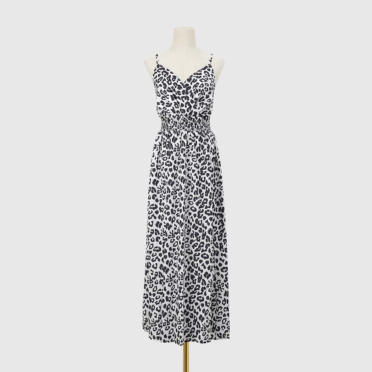 Women's Summer Leopard Print Sling Dress