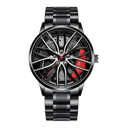 Men's Car Wheel Design Quartz Watch