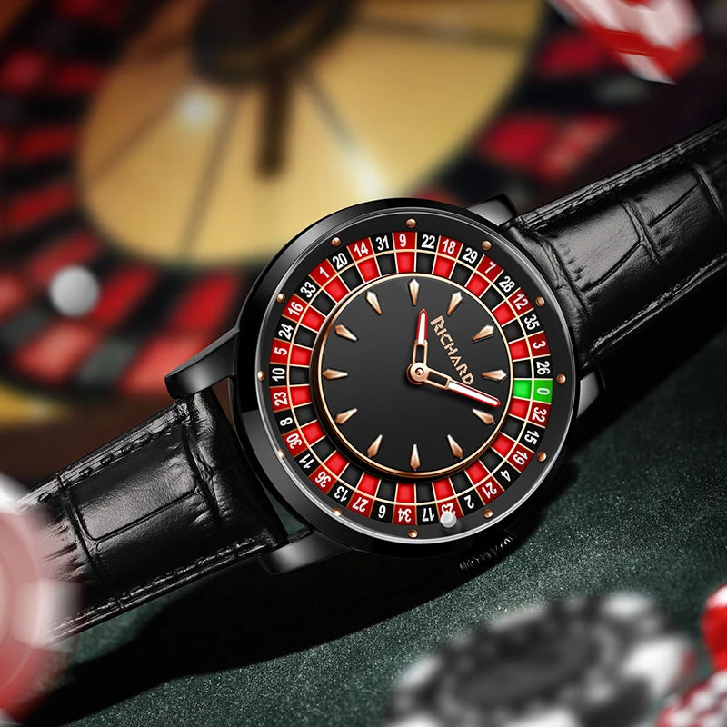 Richard NH35 Mechanical Watch – Rotating Dial Roulette