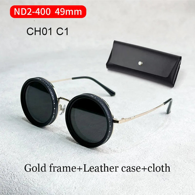 Handmade ND9 Retro Polarized Sunglasses