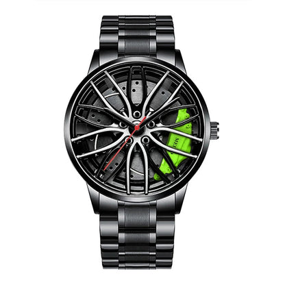 Men's Car Wheel Design Quartz Watch