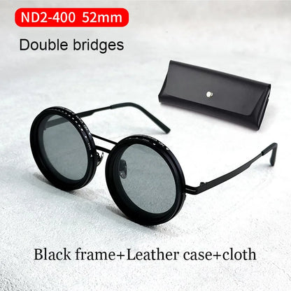 Handmade ND9 Retro Polarized Sunglasses